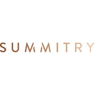 Text "SUMMITRY" in a gradient brown font centered on a plain white background.